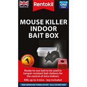 Rentokil PSM81 Mouse Killer Indoor Bait Box With 1 Block