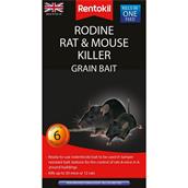 Rentokil PSMR13 Rodine Rat and Mouse Killer Grain Bait - 6 Sachet * Clearance *