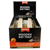 Rentokil PWL02 Wooden Rat Traps Display Box Of 6