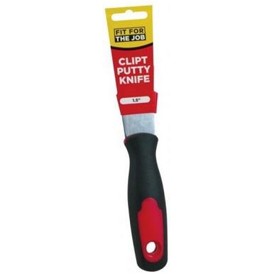 Fit For The Job (FFJCPK) 1.5&quot; Putty Knife Soft Grip Clipt