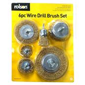 Rolson 24893 Wire Drill Set 6Pc