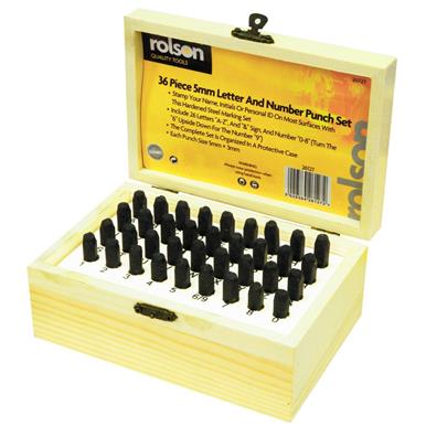 Rolson 26127 Letter & Number Stamp Set 36Pc