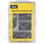 Rolson 30311 PZ2 Screwdriver Bits 25mm 50Pc in Case