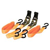 Rolson 44202 Ratchet Tie Down Set 2Pc 25mm x 4.5m