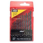 Rolson 48336 HSS Drill Bit Set 13Pc