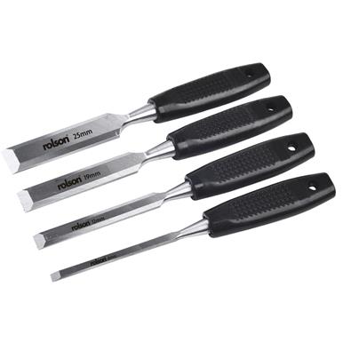 Rolson 56159 Wood Chisel Set 4Pc