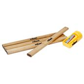 Rolson 56600 Carpenter Pencil Set with Sharpener 4Pc