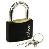 Rolson 66403 Black Padlock 30mm