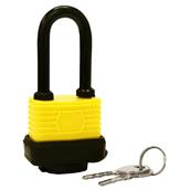 Rolson 66513 Long Shackle Weatherproof Padlock 40mm and 2 Keys