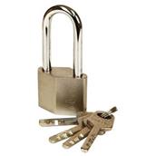 Rolson 66530 Solid Steel Padlock with Long Shackle 40mm