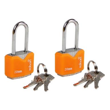 Rolson 66541 20mm Iron Padlock Twin Pack