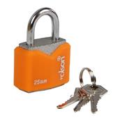 Rolson 66542 25mm Iron Padlock with 3 Keys