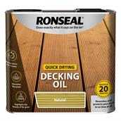 Ronseal Quick Drying Decking Oil Natural 2.5L