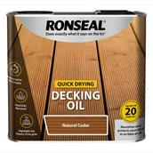 Ronseal Quick Drying Decking Oil Natural Cedar 2.5L