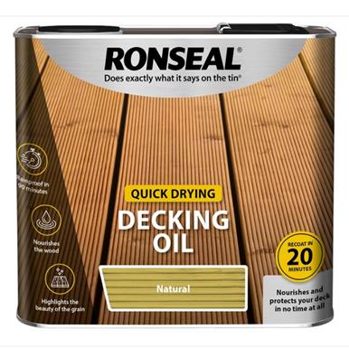 Ronseal Quick Drying Decking Oil Natural 5L