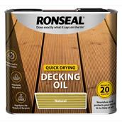 Ronseal Quick Drying Decking Oil Natural 5L