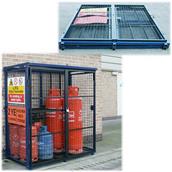 ROONGC60 - Folding Gas Cylinder Cage (Accepts 4 x 47kg and 8 x 19kg)