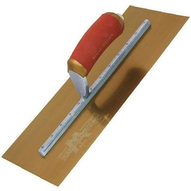Marshalltown MPB165GSD Permashape Finishing Trowel Gold Stainless Steel 16&quot; x 5&quot; Durasoft Handle
