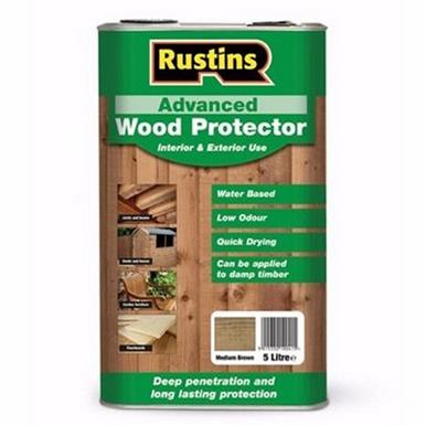 Rustins Advanced Wood Protector 5L Dark Brown