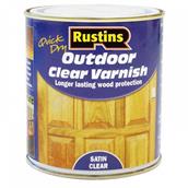 Rustins Outdoor Clear Varnish 250ml Satin