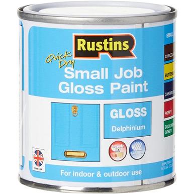 Rustins Quick Dry Small Job Gloss Delphinium 250ml