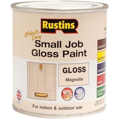 Rustins Quick Dry Small Job Gloss Magnolia 250ml