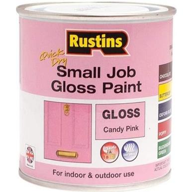 Rustins Quick Dry Small Job Gloss Candy Pink 250ml
