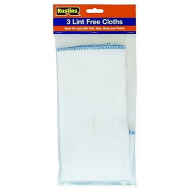 Rustins Lint Free Cloths Pack of 3