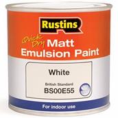 Rustins Matt Emulsion White 250ml