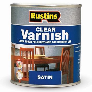 Rustins Quick Dry Poly Varnish Satin Clear 500ml