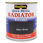Rustins Quick Dry Radiator Satin Grey 500ml