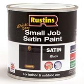 Rustins Quick Dry Small Job Black Satin 250ml