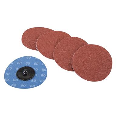 Silverline (100105) Quick Change Sanding Discs 75mm 80G Pack of 5 * Discontinued Line *