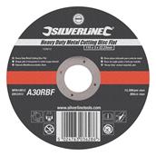Silverline (103610) Heavy Duty Metal Cutting Disc Flat 115 x 3 x 22.23mm