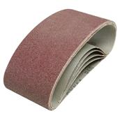 Silverline (185706) Sanding Belts 75 x 457mm 60 Grit Pack of 5