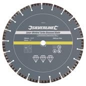 Silverline (196524) Laser-Welded Turbo Diamond Blade 300x20mm Castellated Segment * Clearance *
