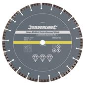 Silverline (196524) Laser-Welded Turbo Diamond Blade 300x20mm Castellated Segment * Clearance *