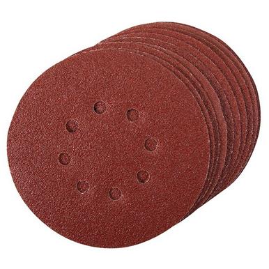 Silverline (196571) Hook & Loop Discs Punched 150mm 60 Grit Pack of 10