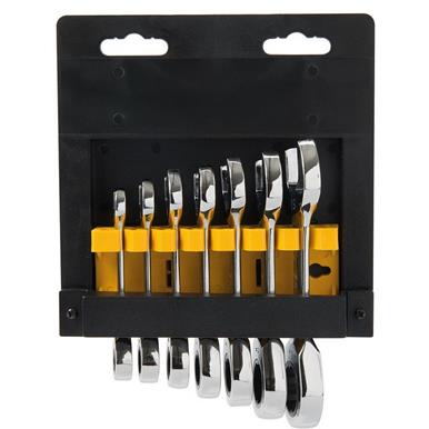 Silverline (199916) Stubby Ratchet Spanner Set 7pce 8 - 19mm