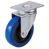 Fixman (199919) Swivel Elastic Rubber Castor 100mm 140kg Blue