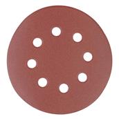 Silverline (206505) Hook & Loop Discs Punched 125mm 240 Grit Pack of 10