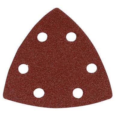 Silverline (218923) Hook & Loop Triangle Sheets 90mm 10pk 80 Grit