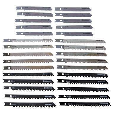 Silverline (234292) Jigsaw Blade Set Universal Fitting 30pce Wood/Metal