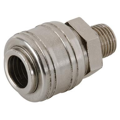 Silverline (237552) Euro Air Line Male Thread Quick Coupler 1/4&quot; BSP