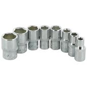 Silverline (244975) Socket Set 1/4&quot; Drive Metric 6pt 8pce 5 - 13mm