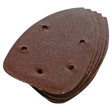 Silverline (245094) Hook & Loop Detail Sander Sheets 140mm 60 Grit Pack of 10