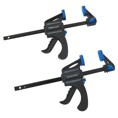 Silverline (250108) Mini Clamps 100mm Pack of 2