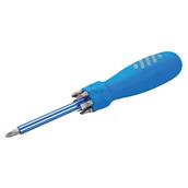 Silverline (250547) Multi-Bit Screwdriver with Telescopic Pick-Up Magnet 7 Driver Bi