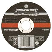 Silverline (271797) Heavy Duty Stone Cutting Disc Flat 115 x 3 x 22.23mm
