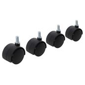 Fixman (275361) Twin Wheel Castor 40mm Bolt Pack of 4